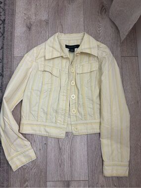Vintage Calvin Klein Yellow Striped Jacket 2007